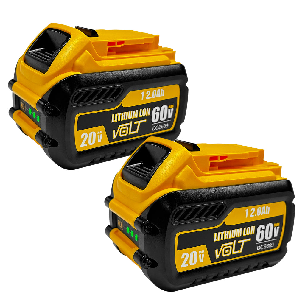 USPECIAL 12000mAh Replacement Battery for Dewalt 20V/60V Max Batteries 2 Pack Compatible with Dewalt 20V/60V Cordless Power Tools DCB606 DCB609 DCB612 DCB200 DCB206 DCB207