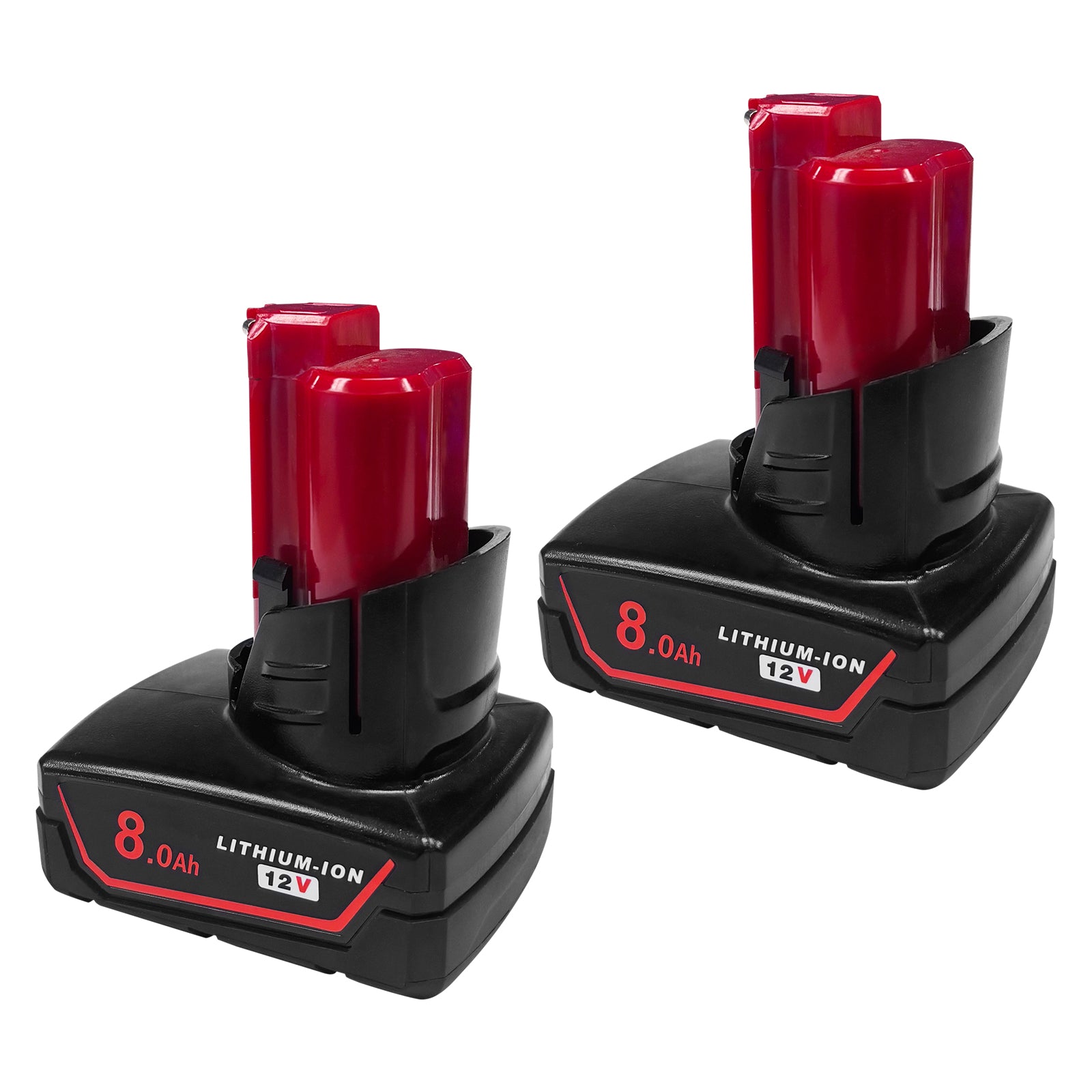 2Pack 8000mAh 12V Battery Replacement for Milwaukee M12 Battery Compatible with 12 Volt M12 Cordless Power Tools 48-11-2401 48-11-2402 48-11-2460 48-59-2401
