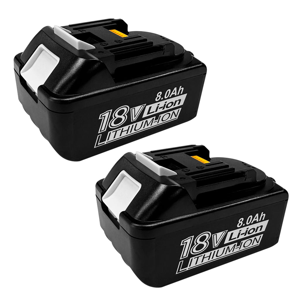 USPECIAL 8Ah Replacement Battery for Makita 18V Battery Compatible with Makita 18V Power Tools and Chargers (2 Pack)