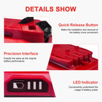 8.0Ah 2 Packs Lithium Battery Replacement for Craftsman 20V Battery CMCB202 CMCB202-2 CMCB204 CMCB204-2 CMCB205 CMCB201 CMCB209 High Capacity Compatible with Craftsman V20 Tools and Chargers