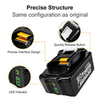 USPECIAL 8Ah Replacement Battery for Makita 18V Battery Compatible with Makita 18V Power Tools and Chargers (4 Pack)