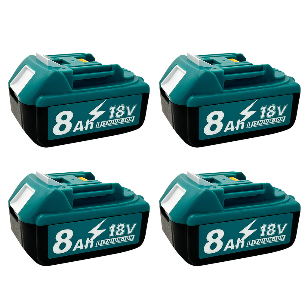 USPECIAL 8Ah Replacement Battery for Makita 18V Battery 4 Pack Compatible with Makita 18V Power Tools and Chargers