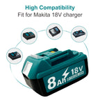 USPECIAL 8Ah Replacement Battery for Makita 18V Battery 4 Pack Compatible with Makita 18V Power Tools and Chargers