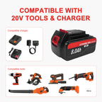 8.0Ah 2 Packs Lithium Battery Replacement for Black and Decker 20V Lithium Battery LB2X4020 LB2X4020-OPE LBXR20 LBXR2020APB Compatible with Black+Decker 20V Max Tools and Chargers